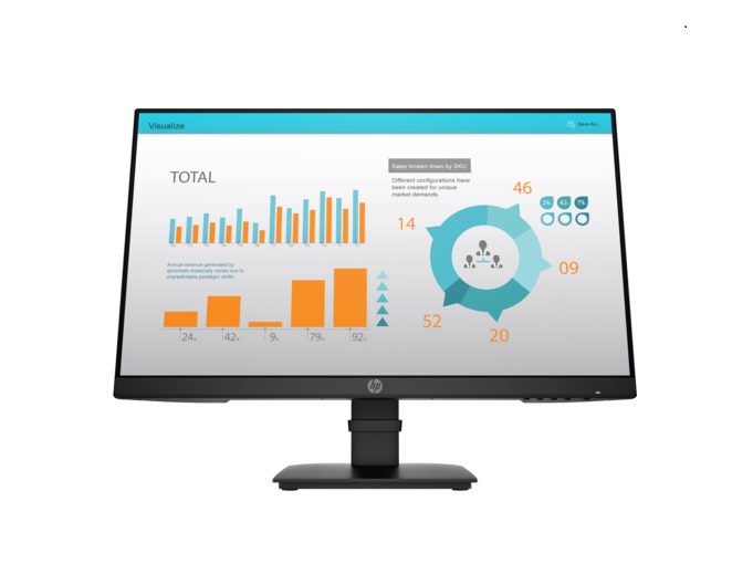  <B>23.8" FHD Monitor:</B> P24 G4 23.8"  IPS 1920 x 1080, 5ms GtG (with overdrive), VGA/DP/HDMI, Black  